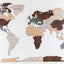Wooden World Map - Multiple Sizes
