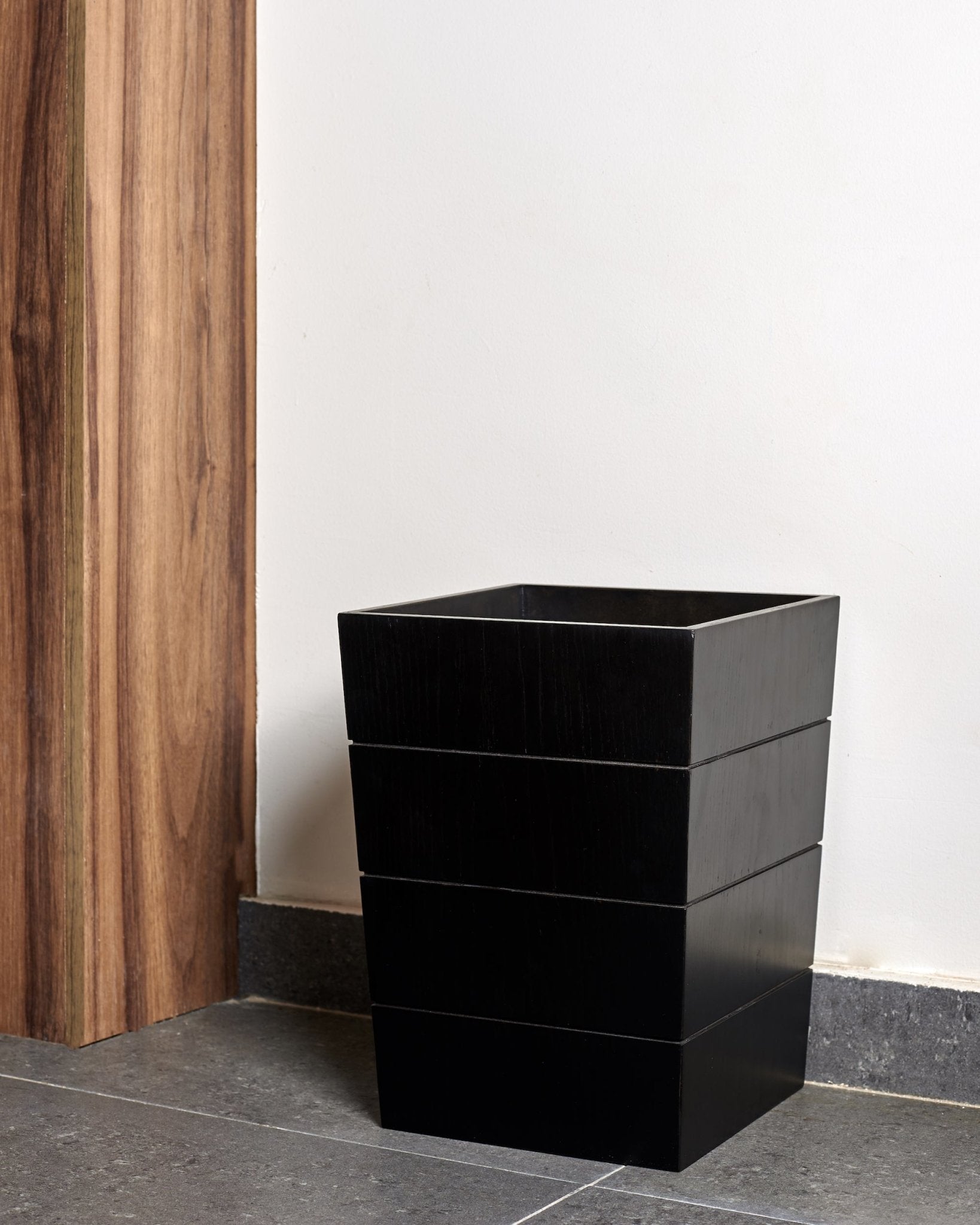 Modern Wooden Trash Bin