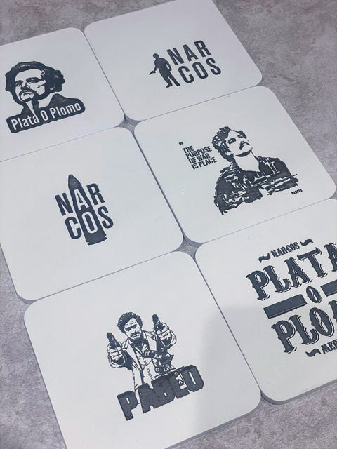 Narcos Coasters Set of 6