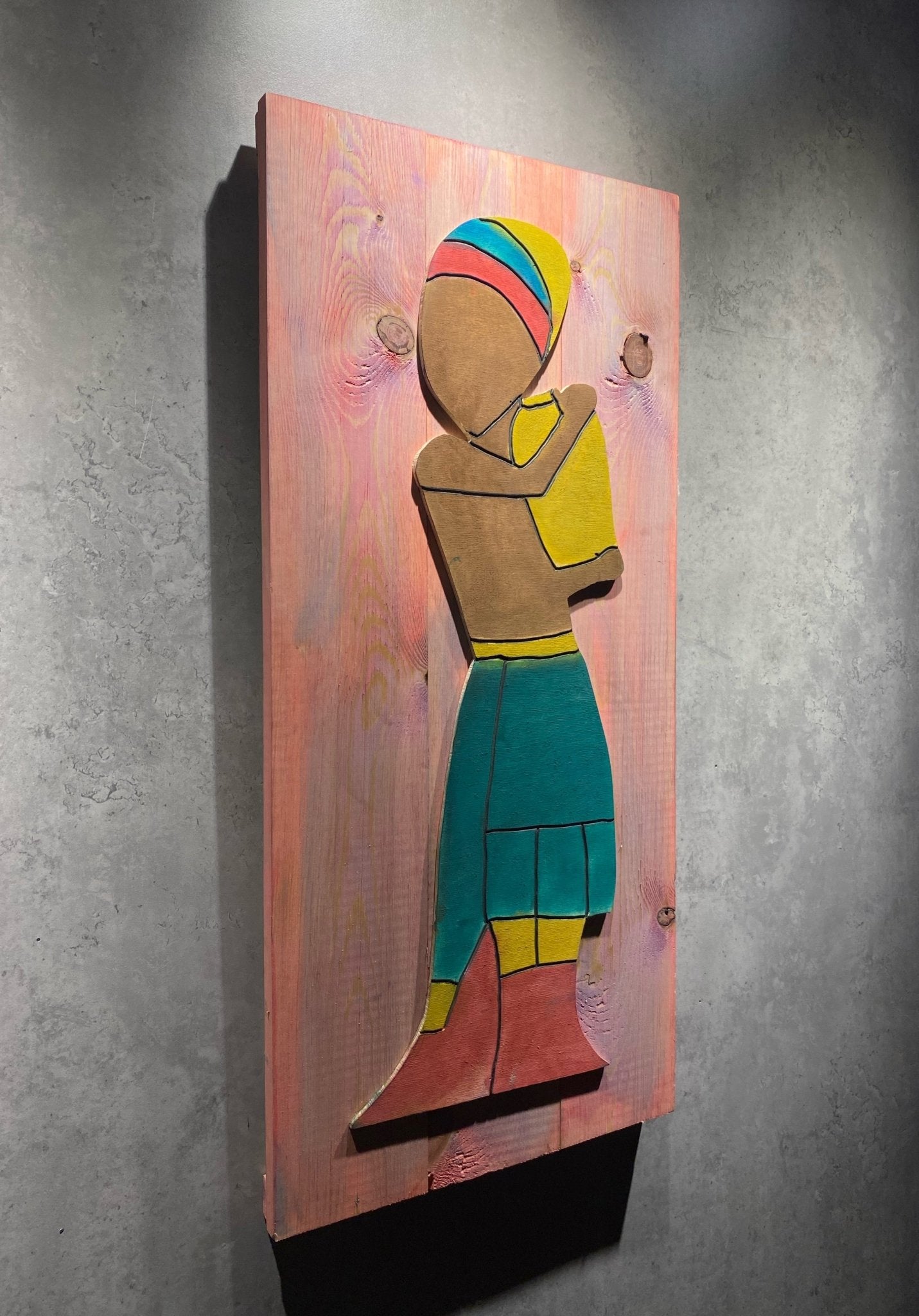 Wood African Wall Hanging