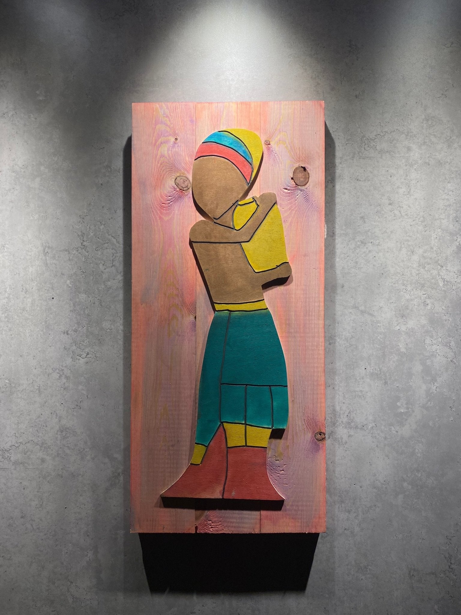 Wood African Wall Hanging