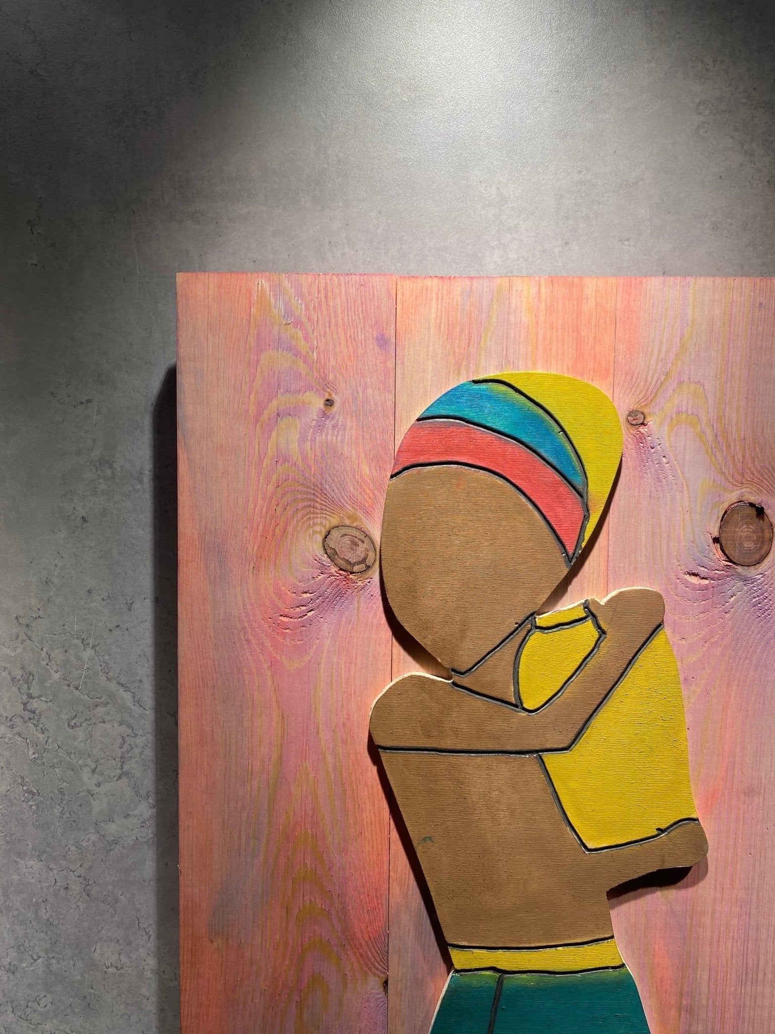 Wood African Wall Hanging