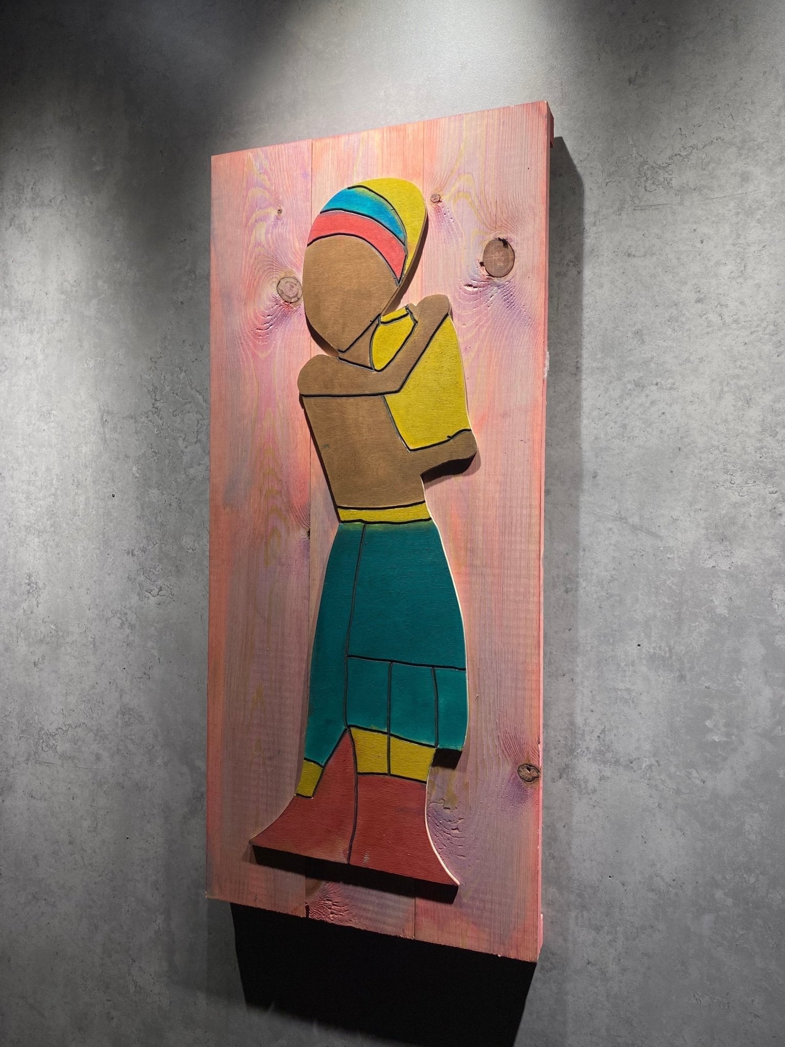 Wood African Wall Hanging