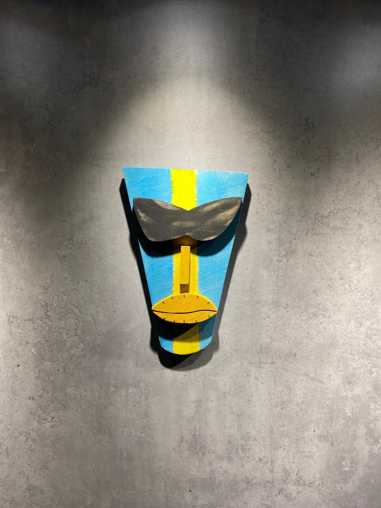 Wood Face Mask Wall Art