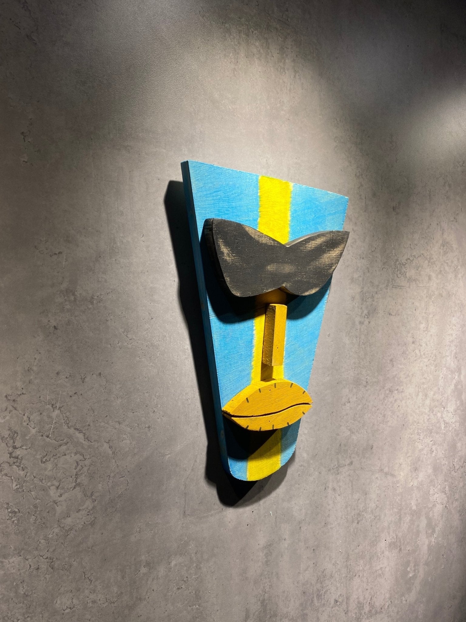 Wood Face Mask Wall Art