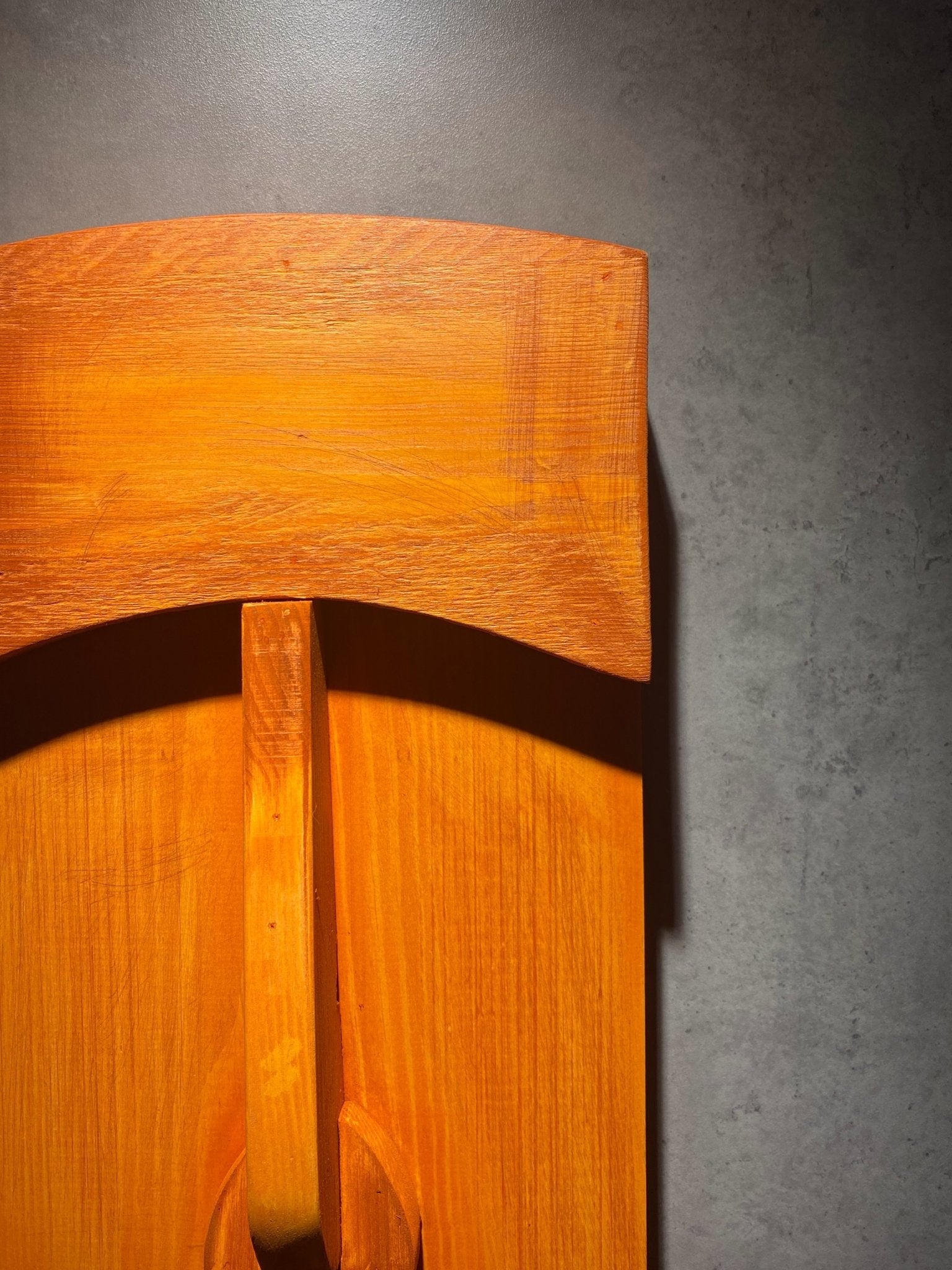 Orange Wooden Mask