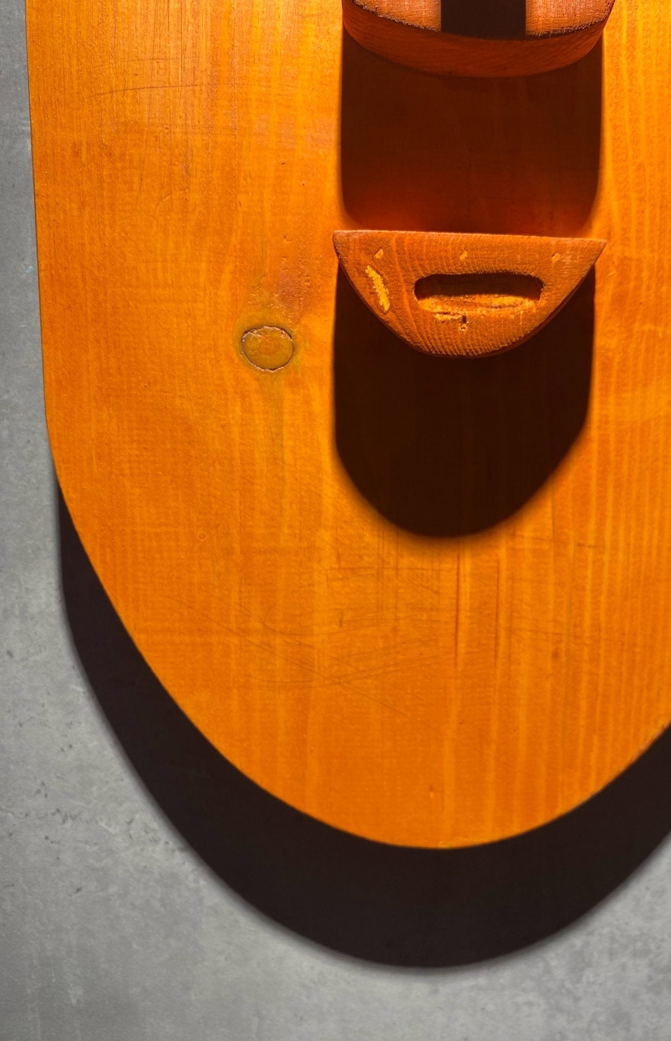Orange Wooden Mask