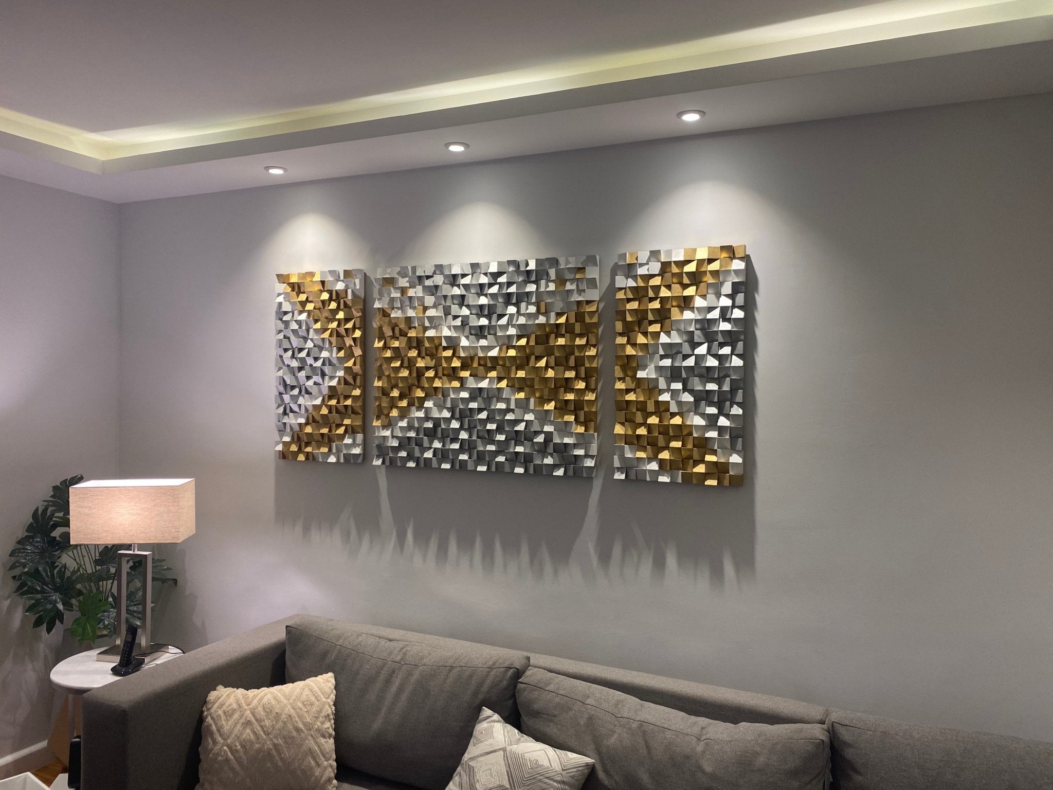 3 Piece Oversized Wall Art - Wood Workers Global
