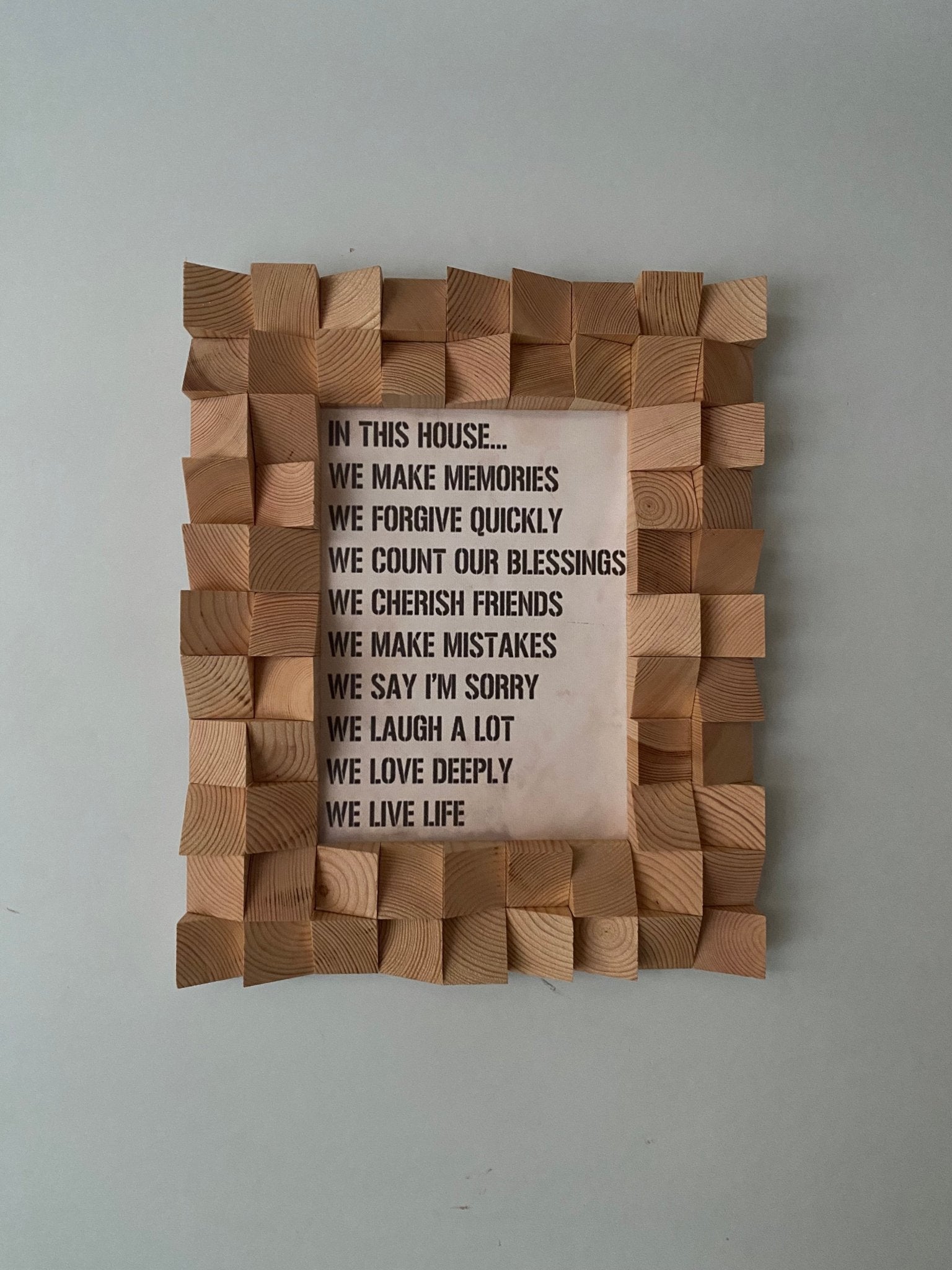 3D Photo Frame For Wall - Wood Workers Global