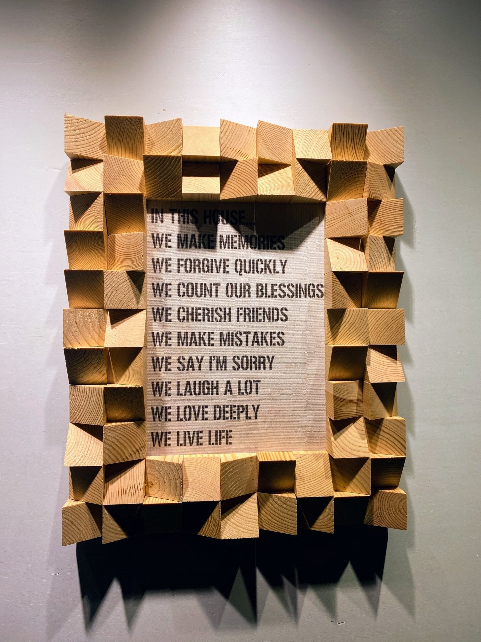 3D Photo Frame For Wall - Wood Workers Global