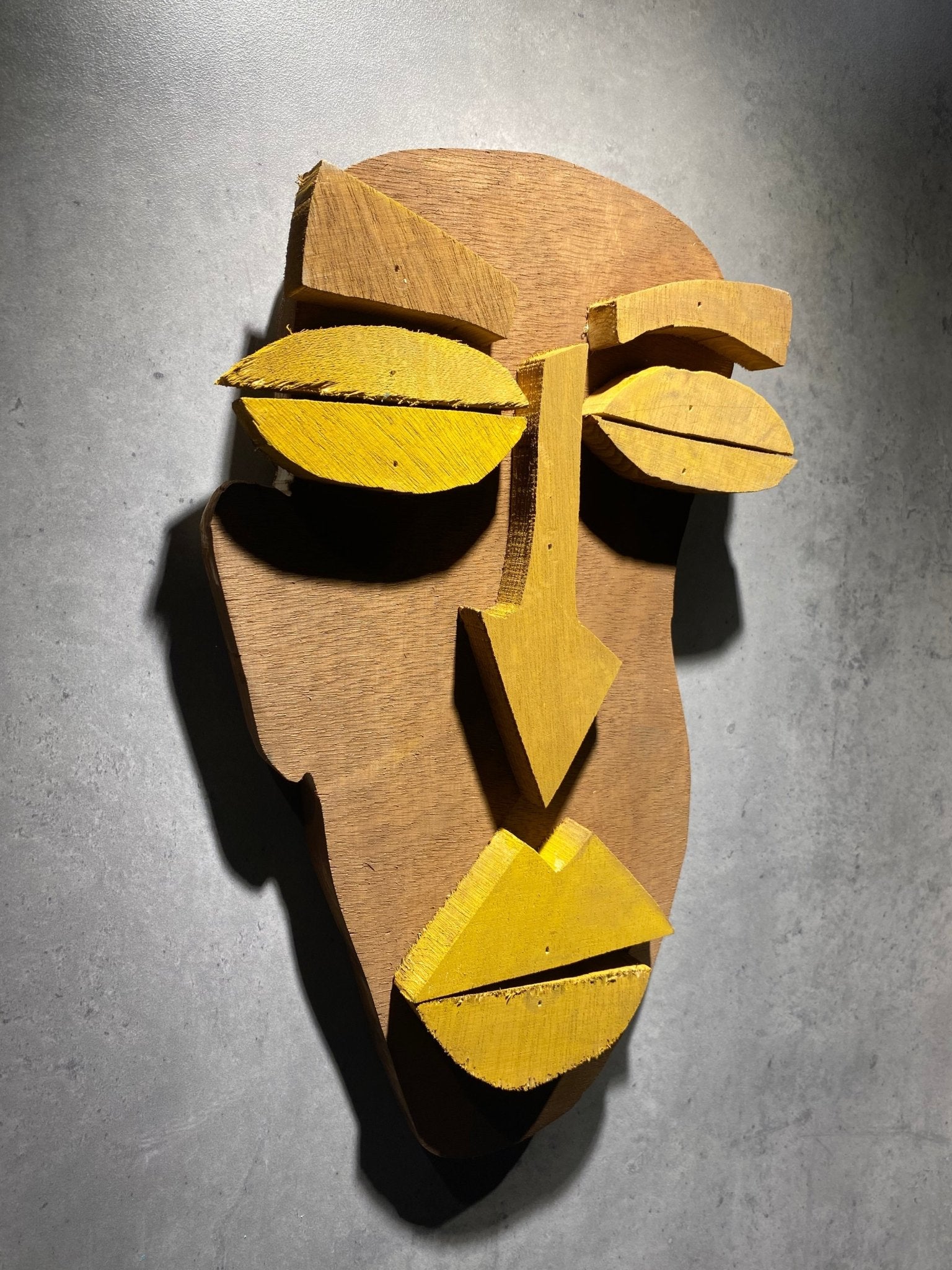 Abstract Face Wall Art - Wood Workers Global