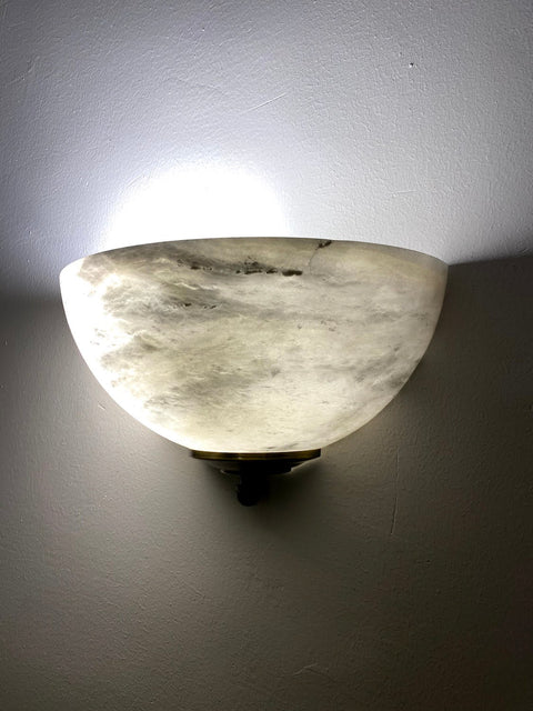 Alabaster Wall Lamp - Wood Workers Global