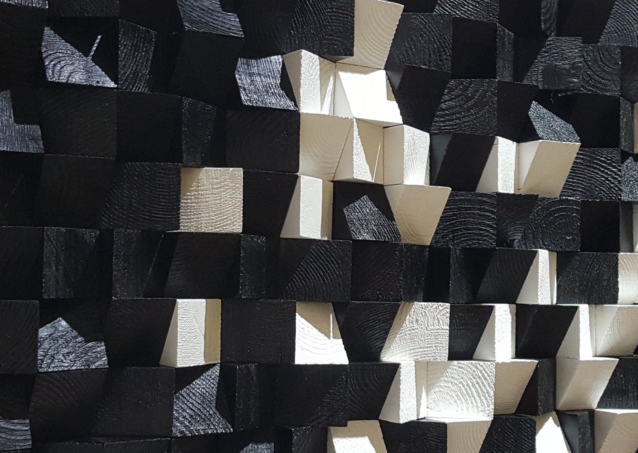 Black And White Sound Diffuser - Wood Workers Global