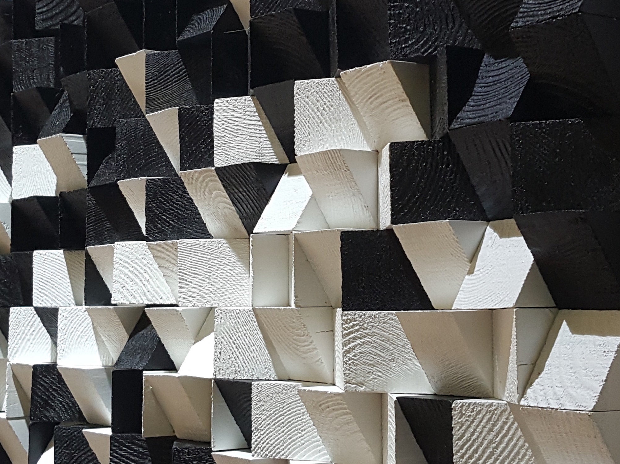 Black And White Sound Diffuser - Wood Workers Global