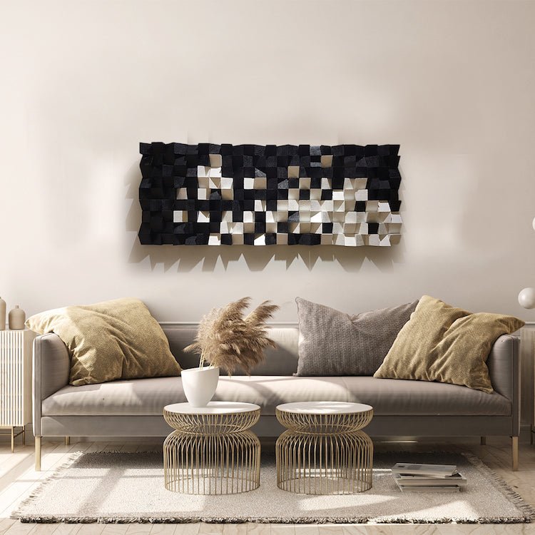 Black And White Sound Diffuser - Wood Workers Global