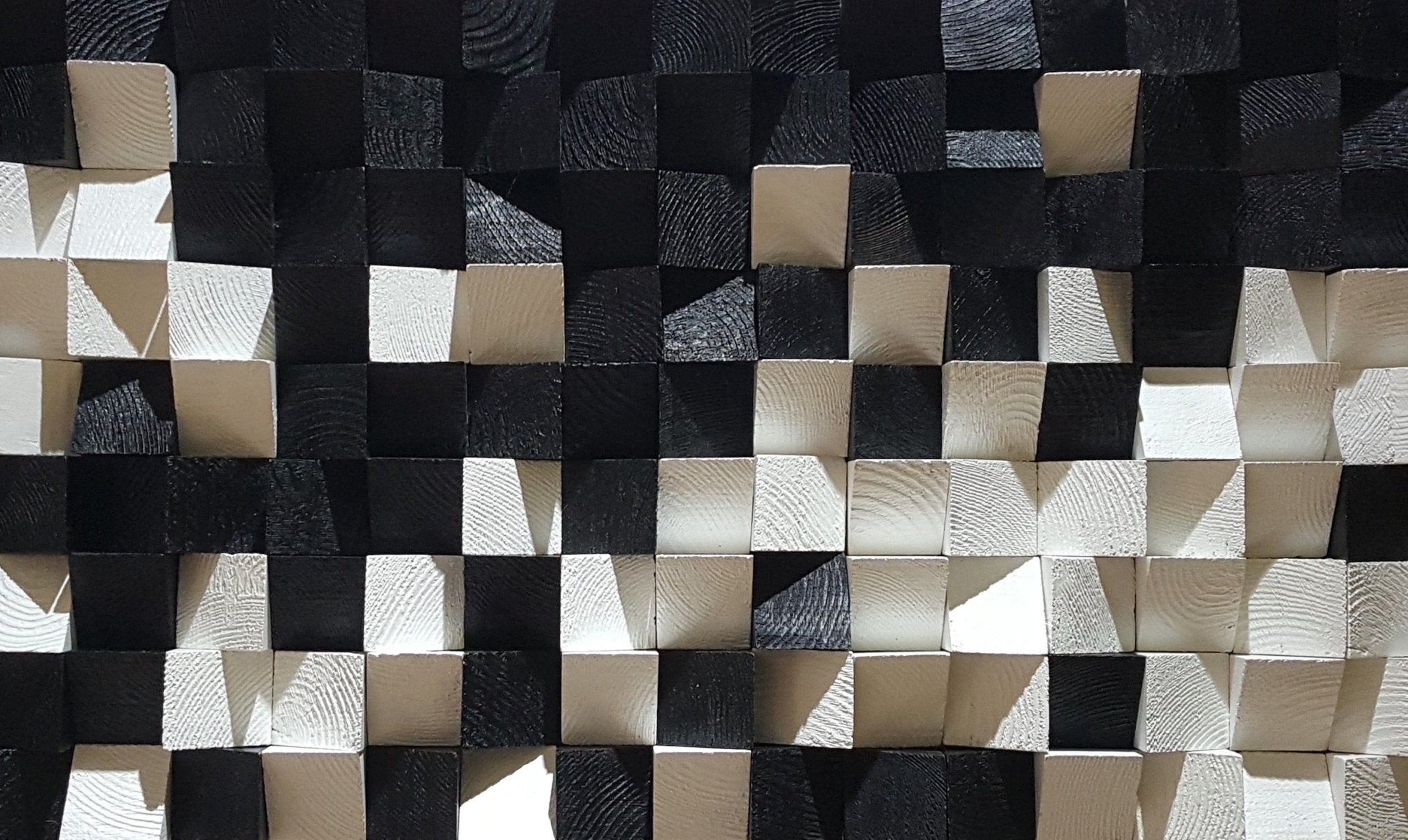Black And White Sound Diffuser - Wood Workers Global