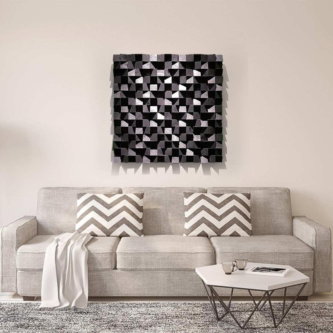 Black Wood Wall Decor - Wood Workers Global