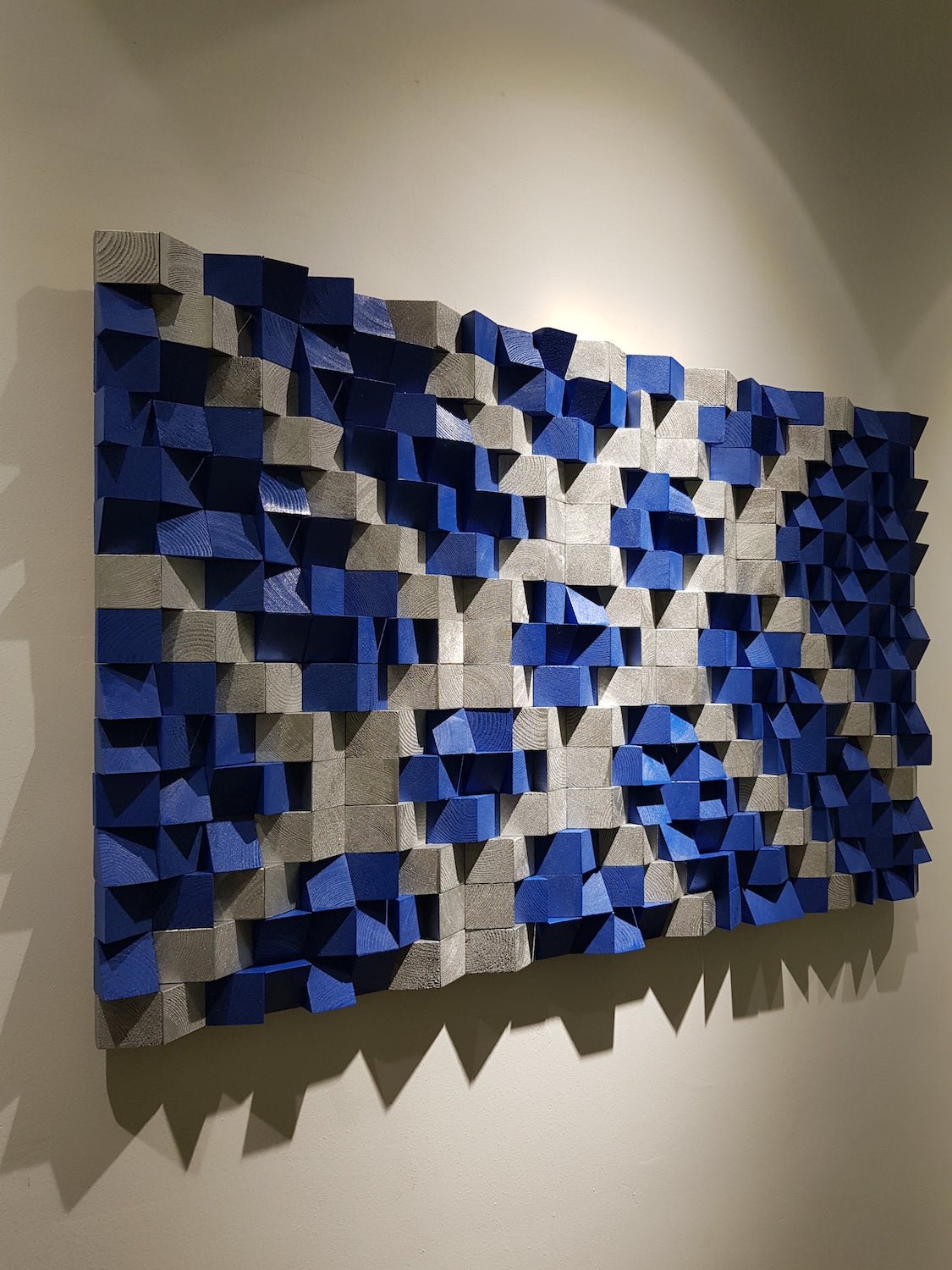 Blue And White Sound Diffuser - Wood Workers Global
