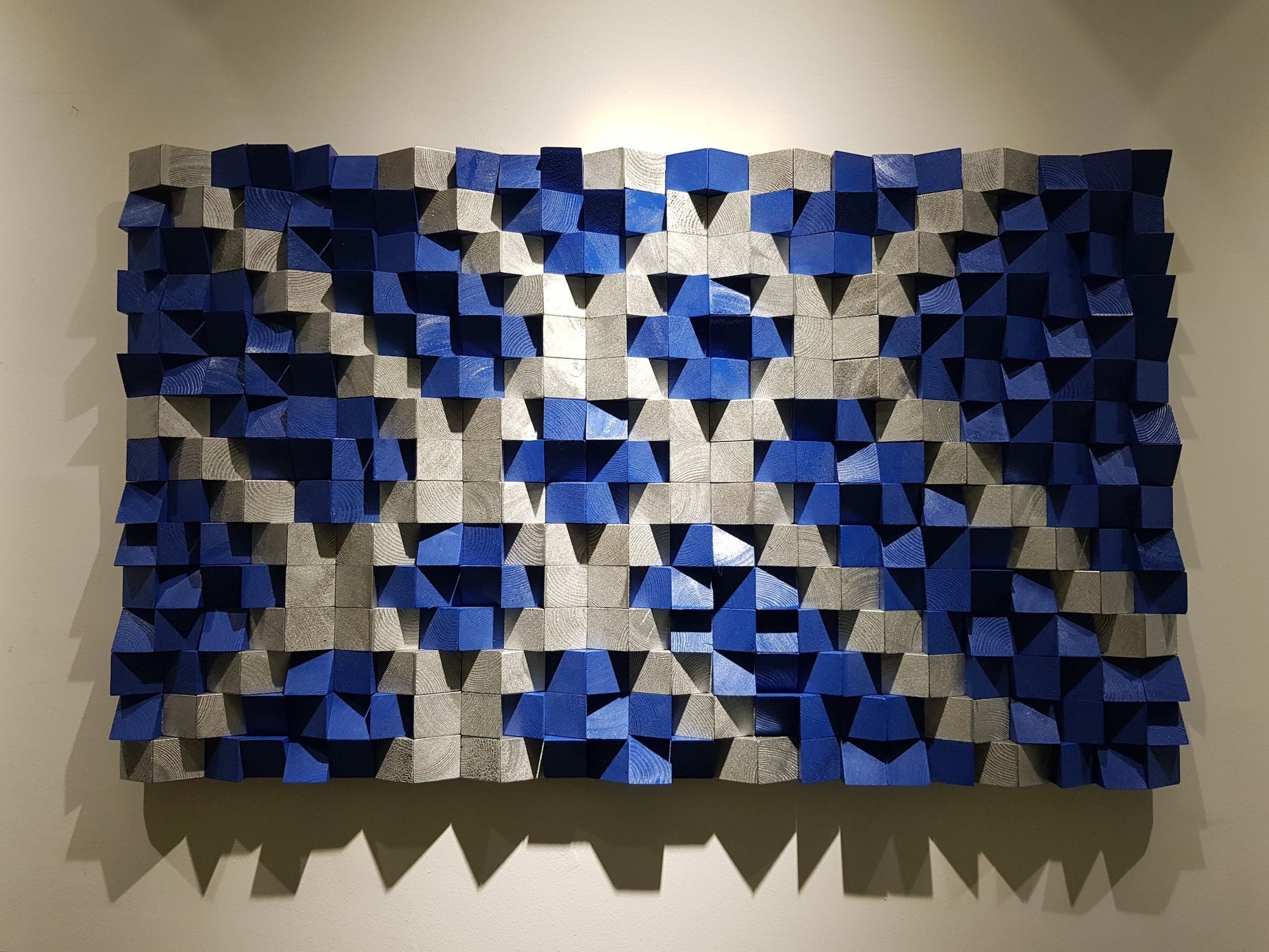 Blue And White Sound Diffuser - Wood Workers Global