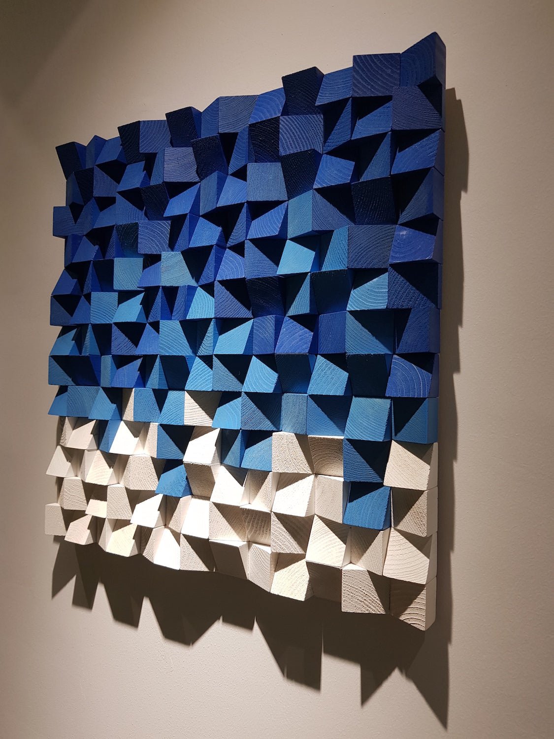 Blue And White Wood Decor - Wood Workers Global