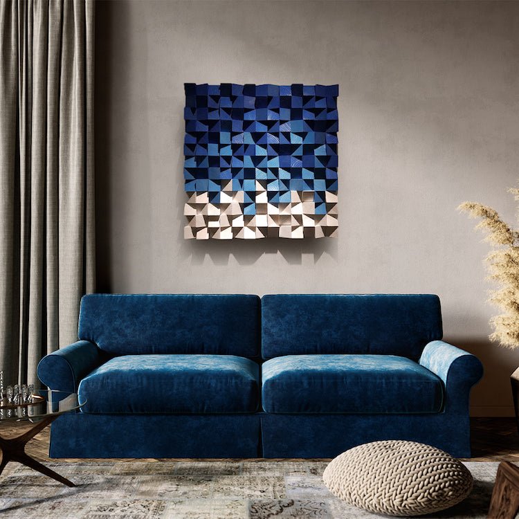 Blue And White Wood Decor - Wood Workers Global