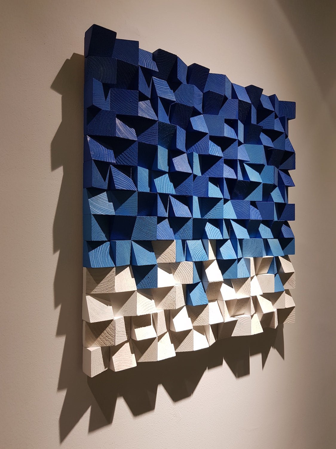 Blue And White Wood Decor - Wood Workers Global