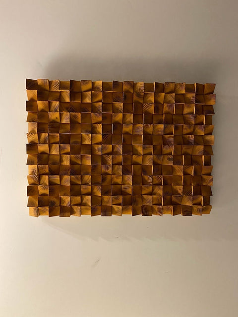 Burnt Wood Acoustic Sound Diffuser - Wood Workers Global
