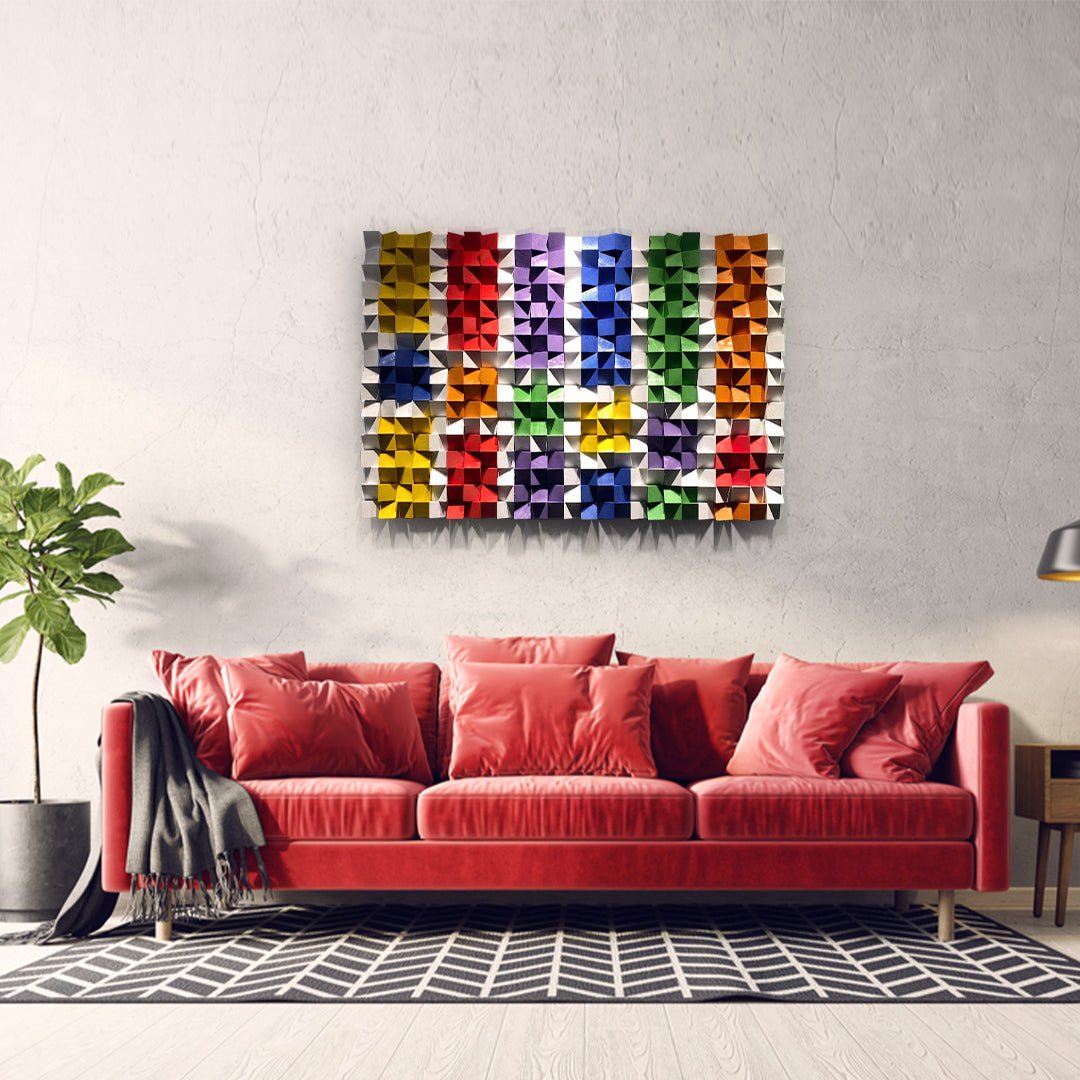 Colorful Wood Wall Panel - Wood Workers Global