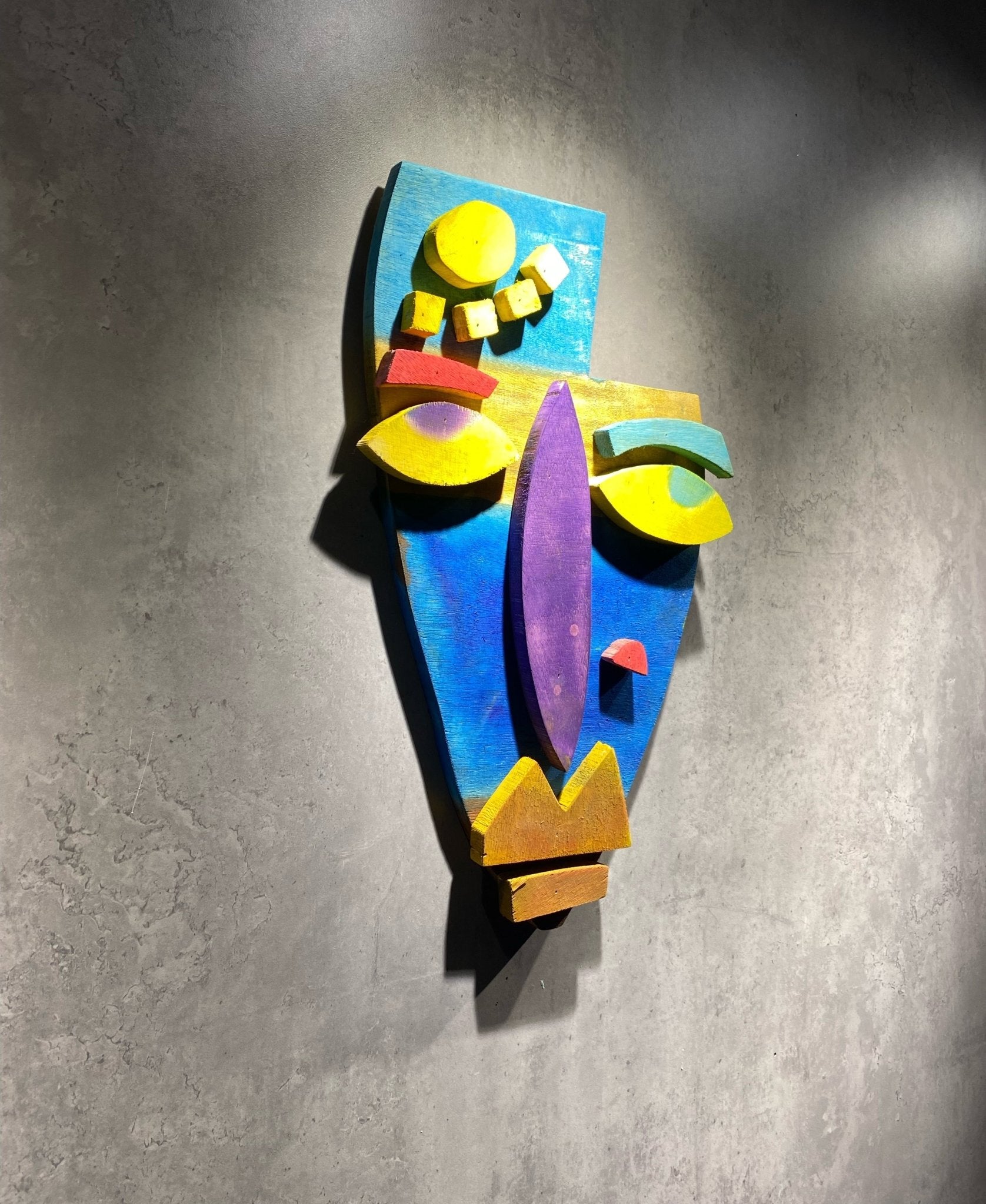 Cubist Face Wall Art - Wood Workers Global