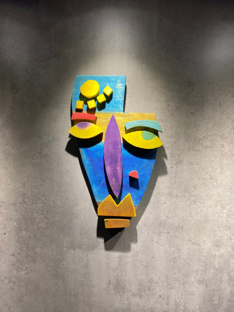 Cubist Face Wall Art - Wood Workers Global