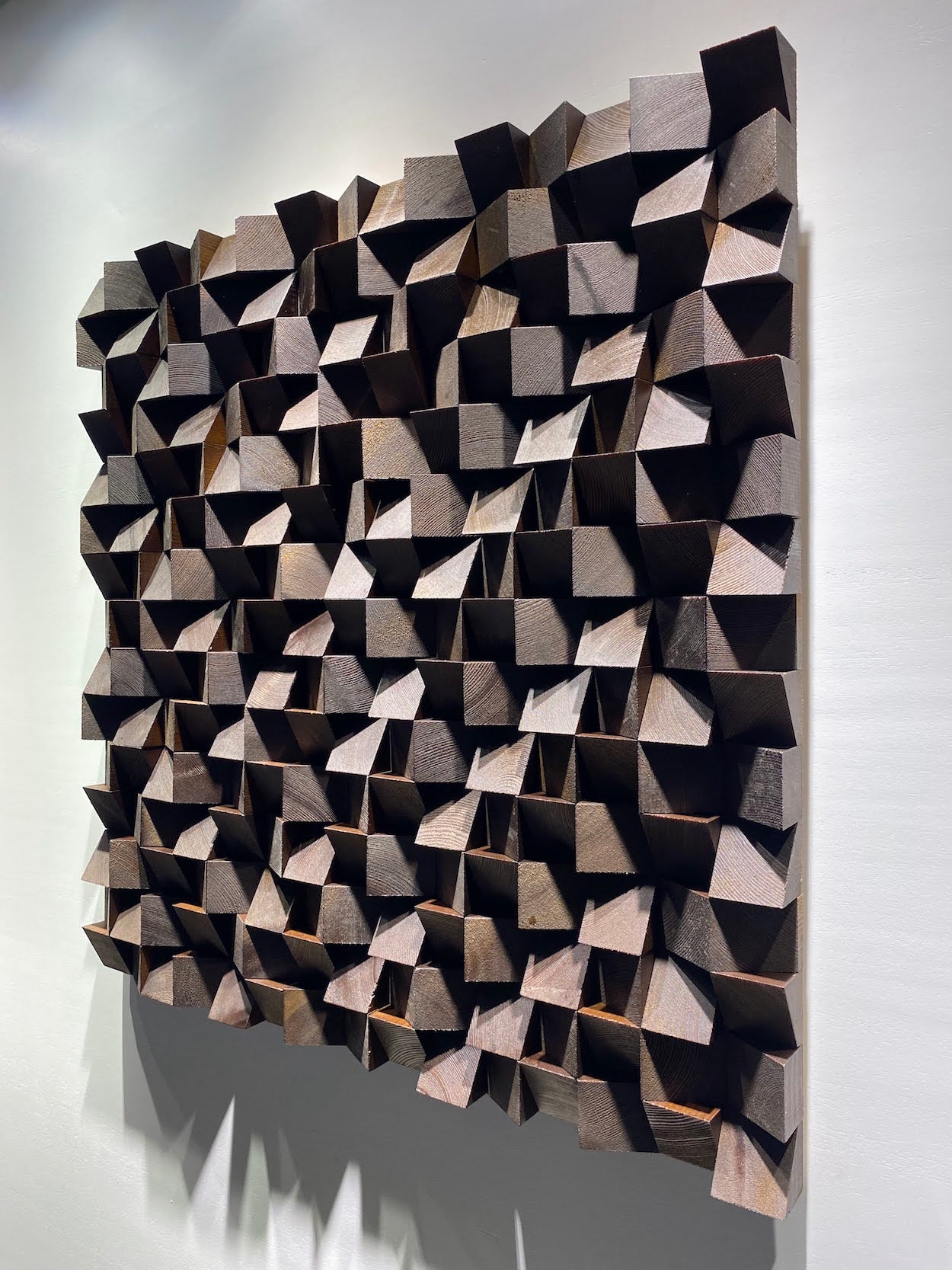 Dark Brown Soundproof Wall Art - Wood Workers Global
