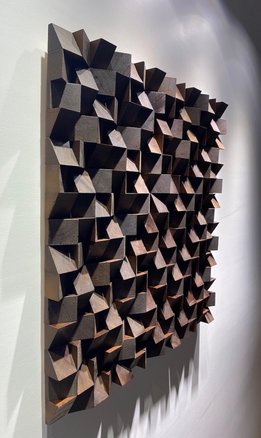 Dark Brown Soundproof Wall Art - Wood Workers Global