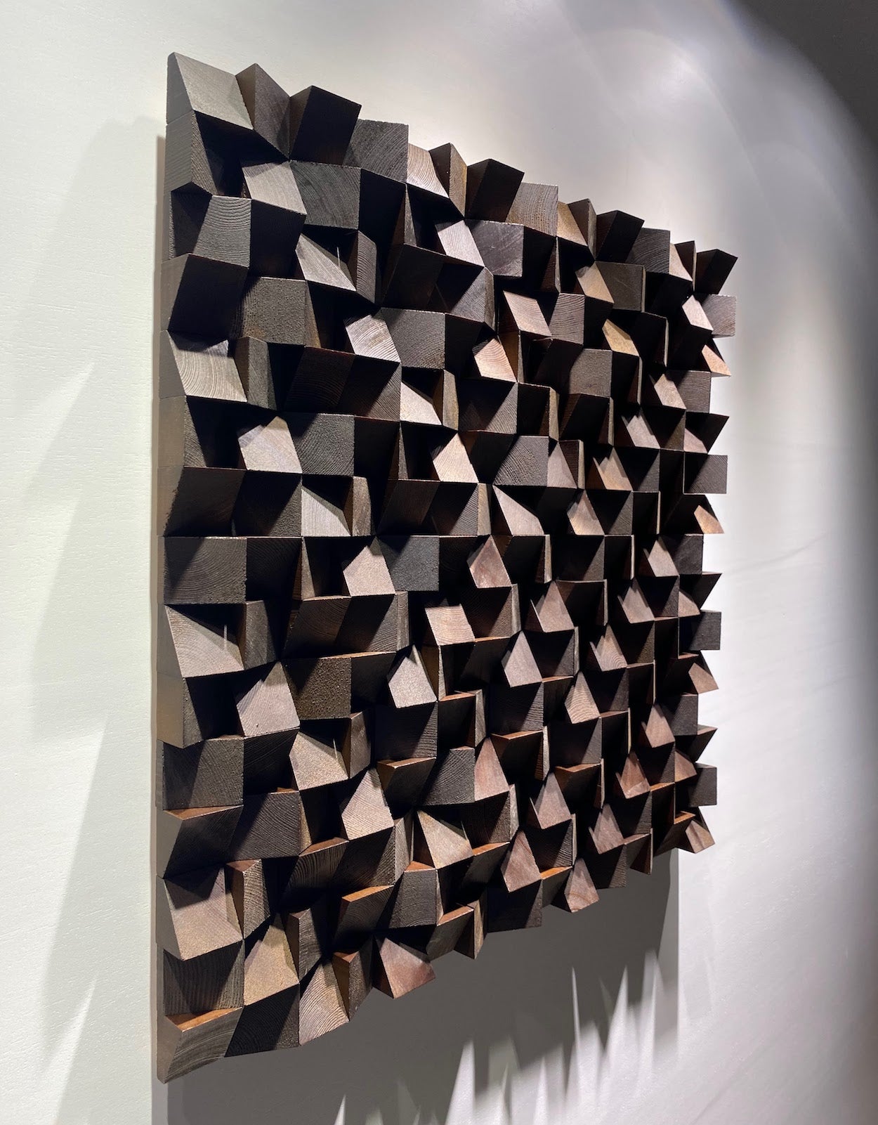 Dark Brown Soundproof Wall Art - Wood Workers Global