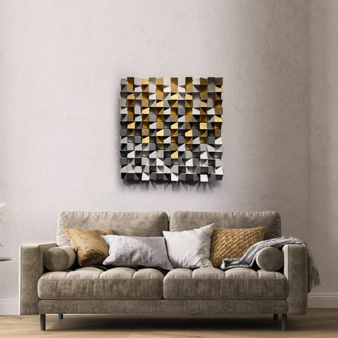 Gold And Silver Acoustic Panel - Wood Workers Global