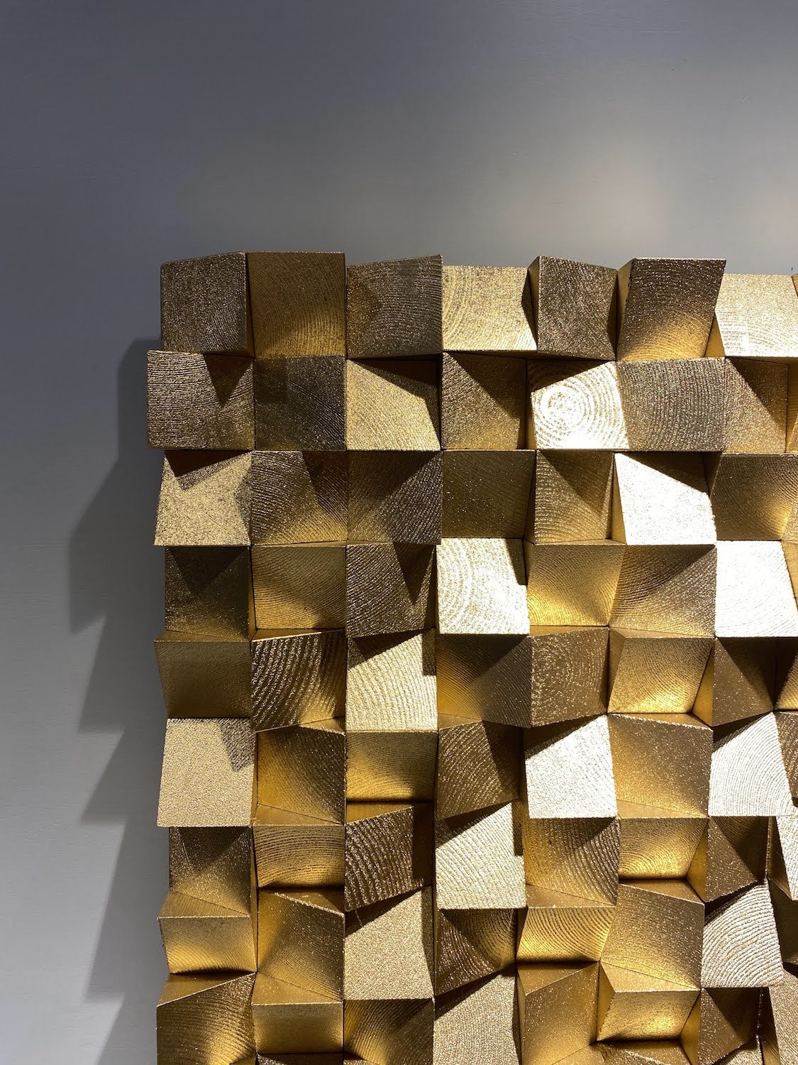 Gold Monochrome Wood Wall Decor - Wood Workers Global