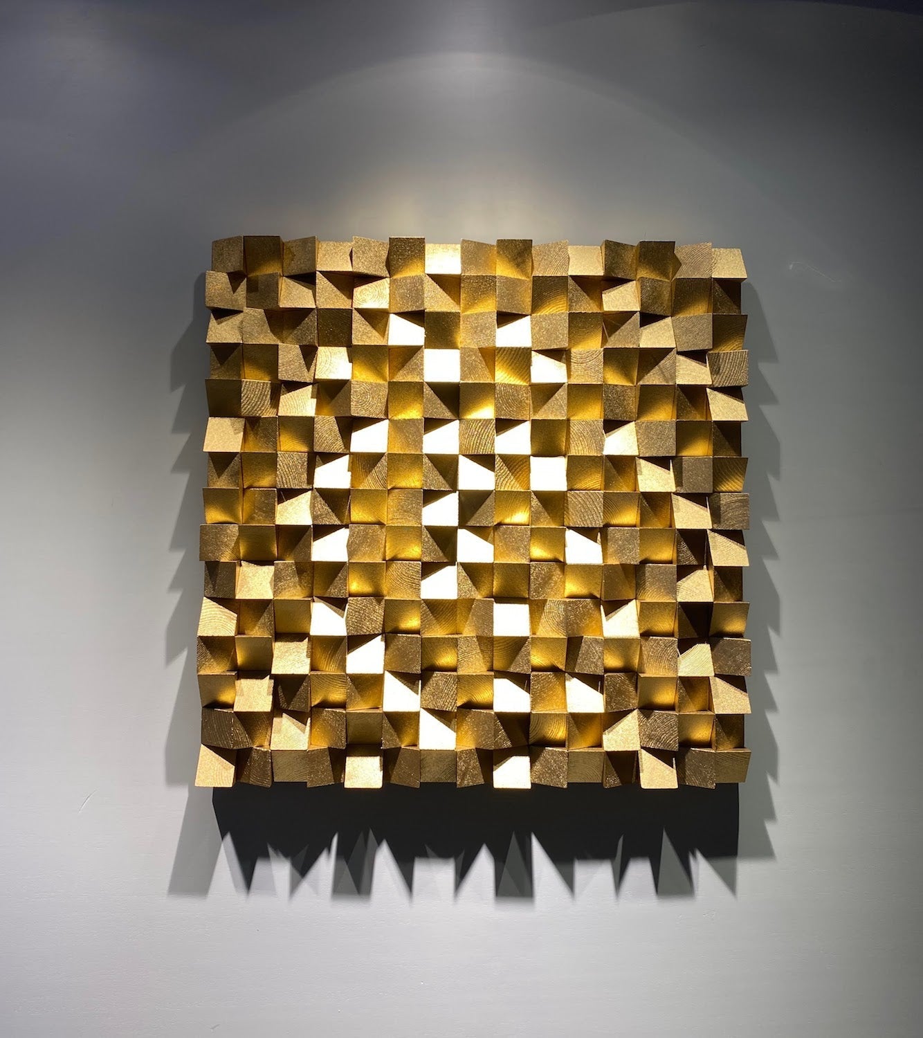 Gold Monochrome Wood Wall Decor - Wood Workers Global