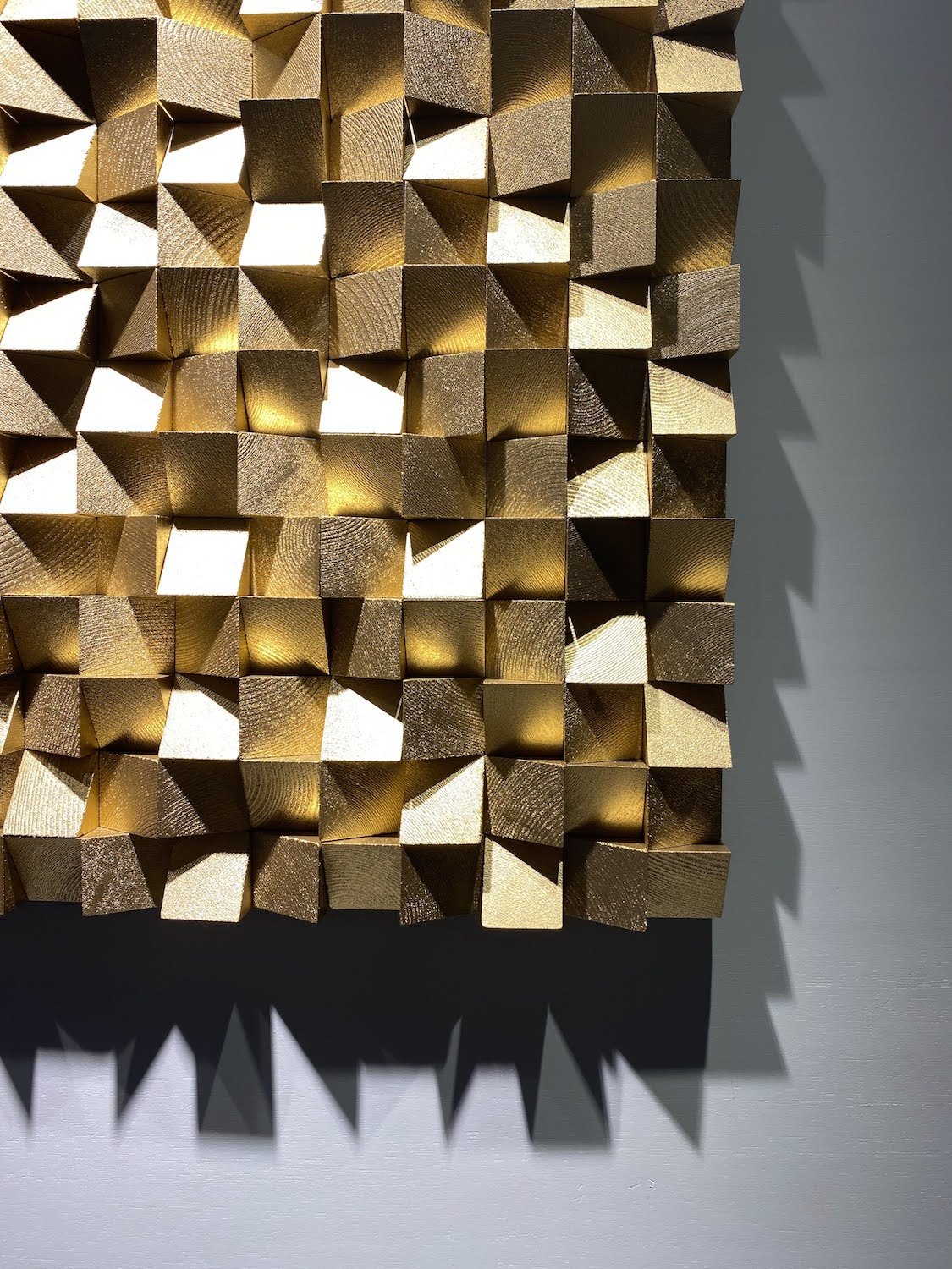Gold Monochrome Wood Wall Decor - Wood Workers Global