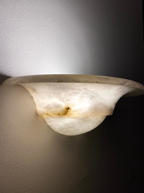Hat Shaped Alabaster Lamp - Wood Workers Global