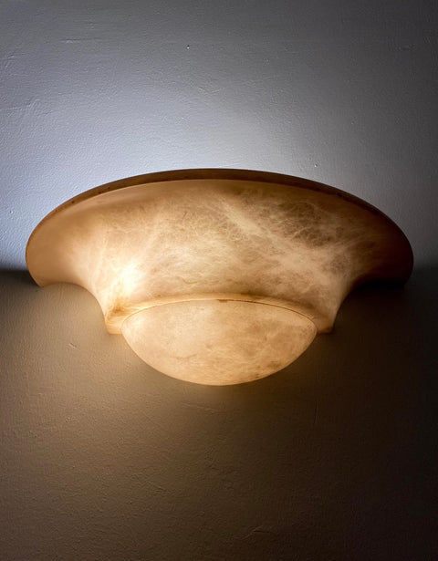 Hat Shaped Alabaster Lamp - Wood Workers Global