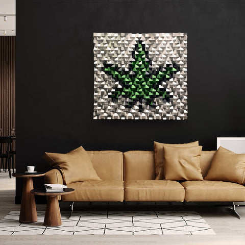 Marijuana Leaf Wall Decor - Wood Workers Global