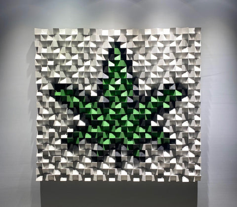 Marijuana Leaf Wall Decor - Wood Workers Global