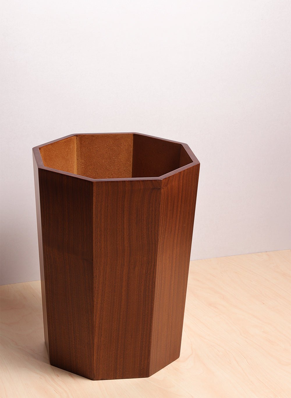 Octagon Wooden Trash Bin - Wood Workers Global