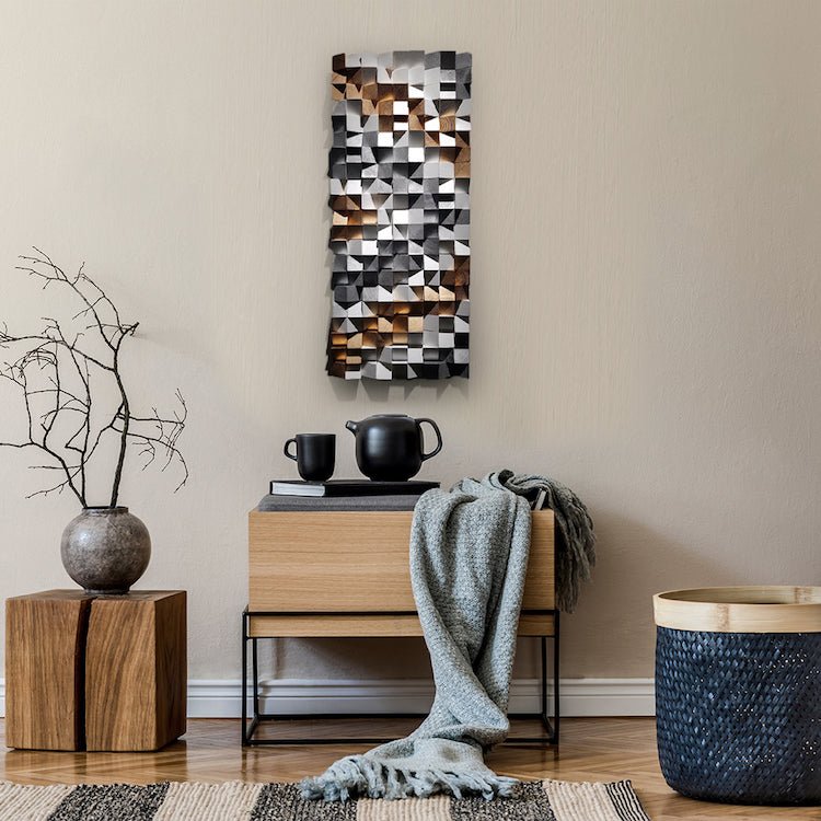 Reclaimed Wood Mosaic Art - Wood Workers Global