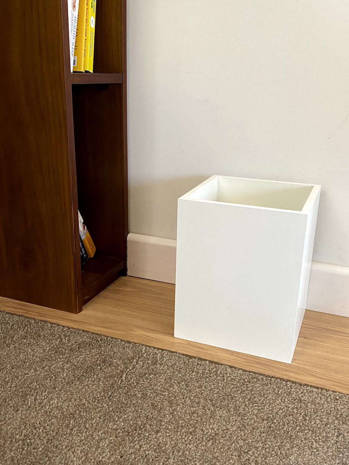 Rectangular Wooden Trash Bin - Wood Workers Global