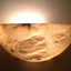 Semi Circle Alabaster Lamp - Wood Workers Global