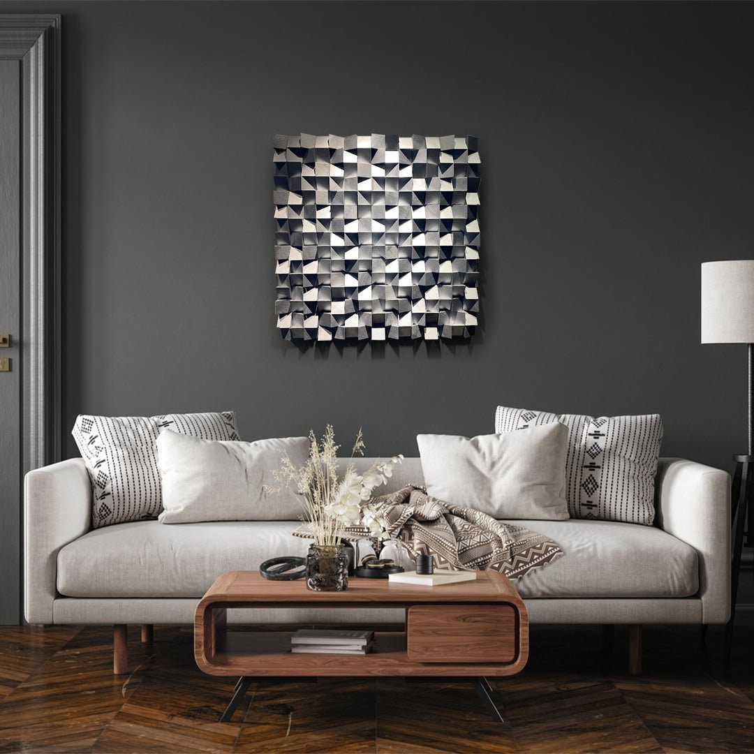 Silver Soundproof Wall Decor - Wood Workers Global