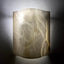 Wavy Alabaster Lamp 25x30 cms marble wall light - Wood Workers Global