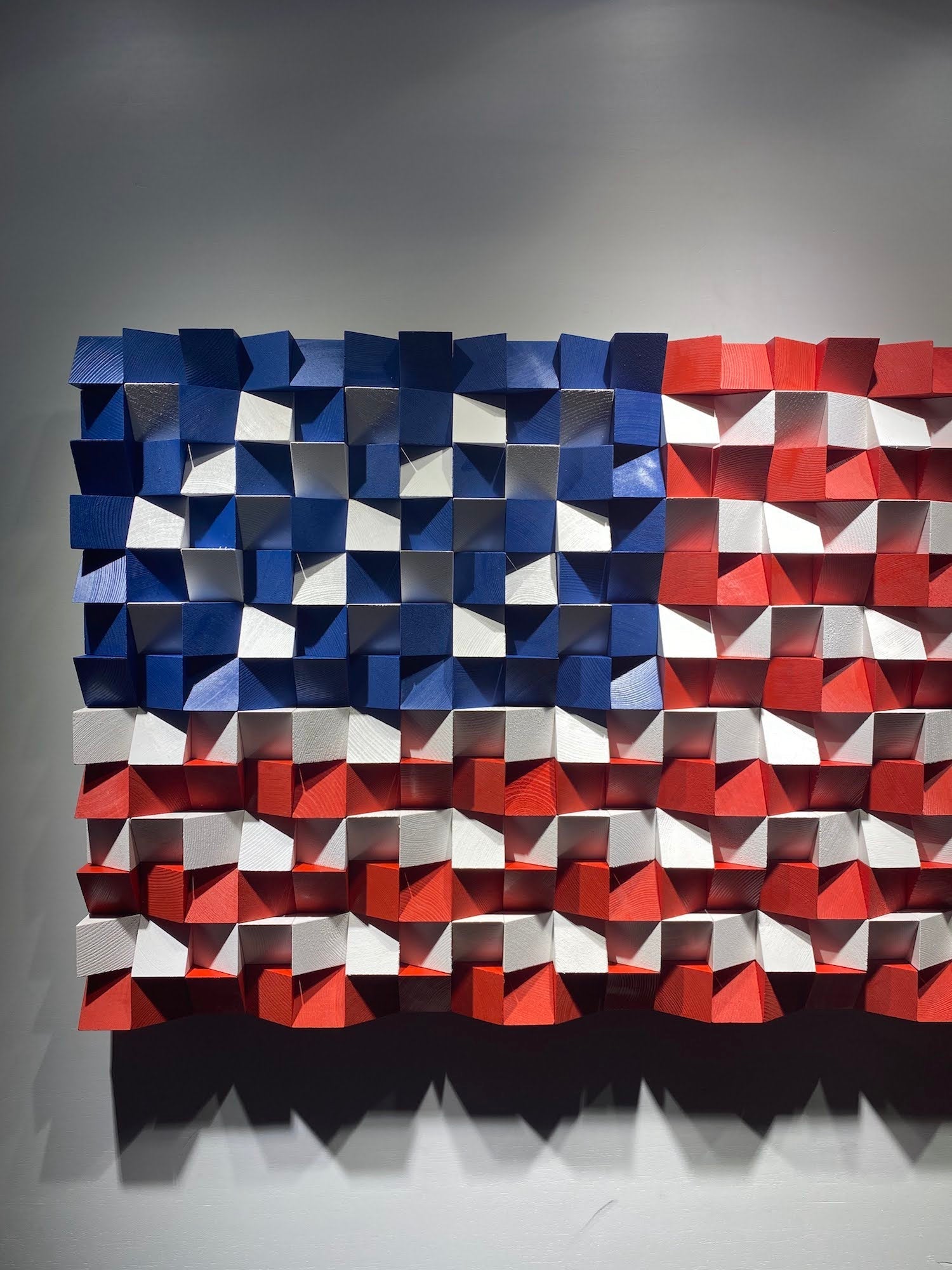 Wood American Flag For Wall - Wood Workers Global