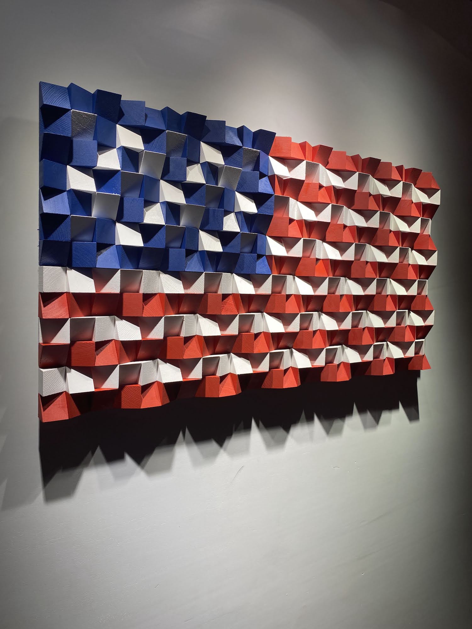 Wood American Flag For Wall - Wood Workers Global