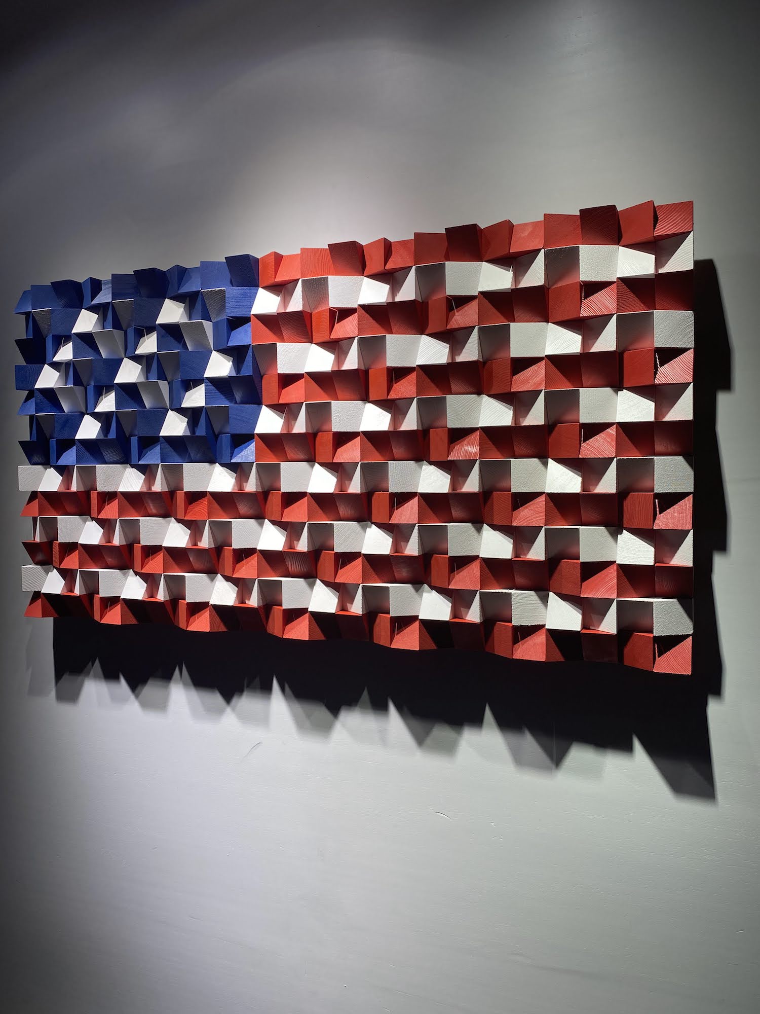 Wood American Flag For Wall - Wood Workers Global